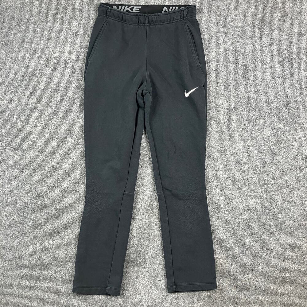Nike Joggers Mens Size S Black Dri-Fit Athletic‎ Tapered Sweatpants Running